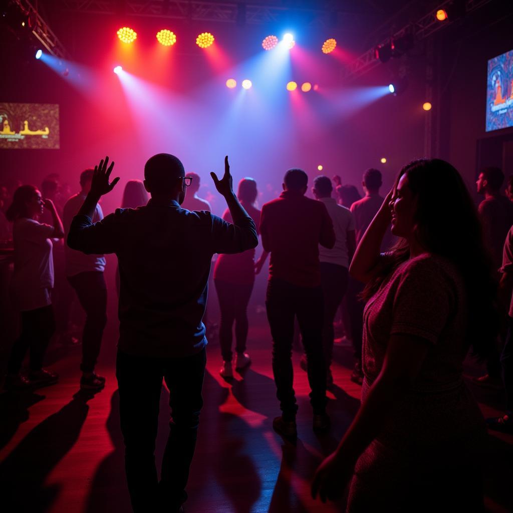 Dancing at an African club in Cairo