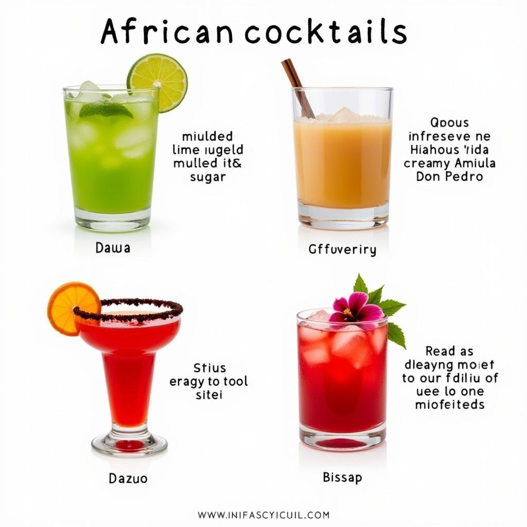 A Colorful Array of African Cocktails