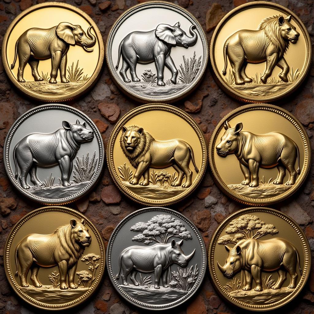 African Coins Featuring Wildlife