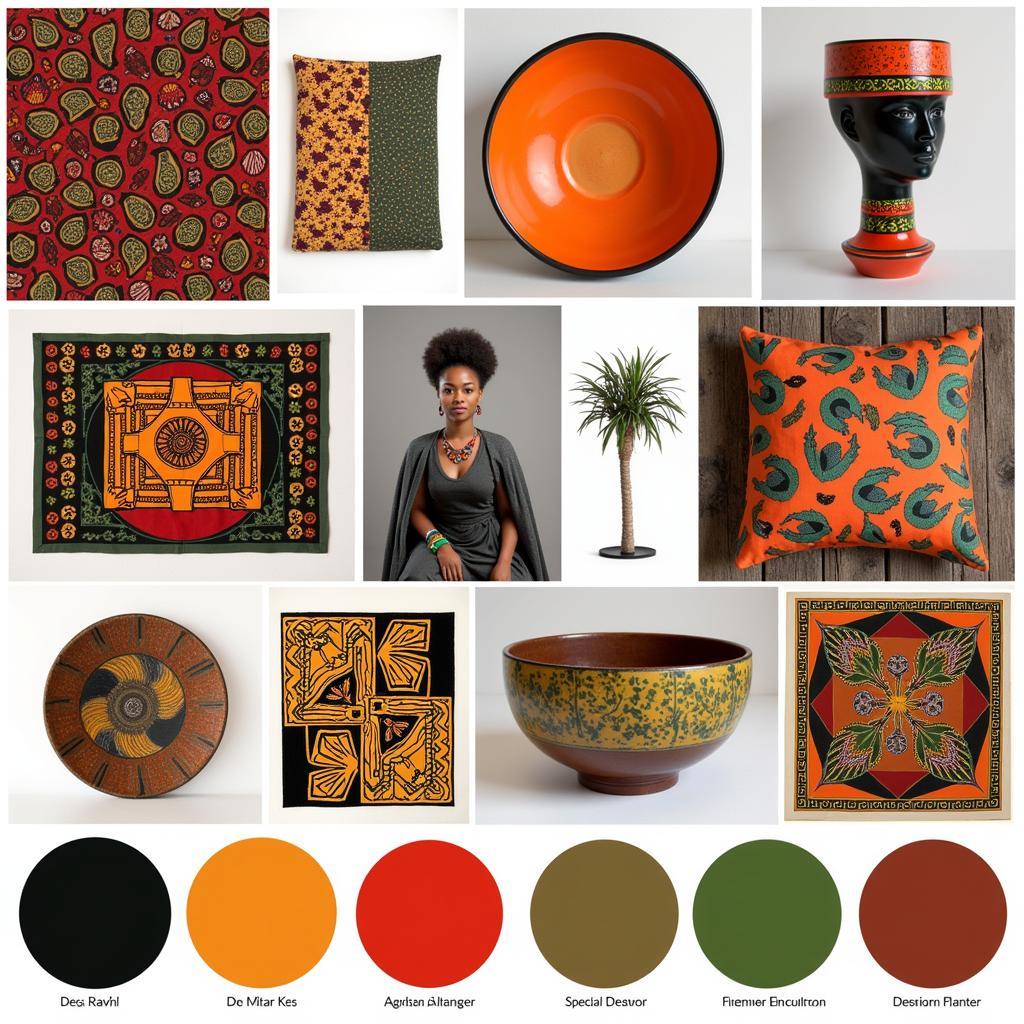 African Color Palette in Modern Art and Design