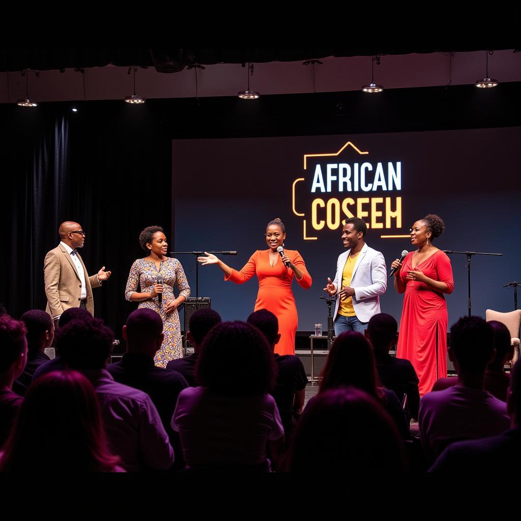 African Comedians Performing at an International Comedy Festival