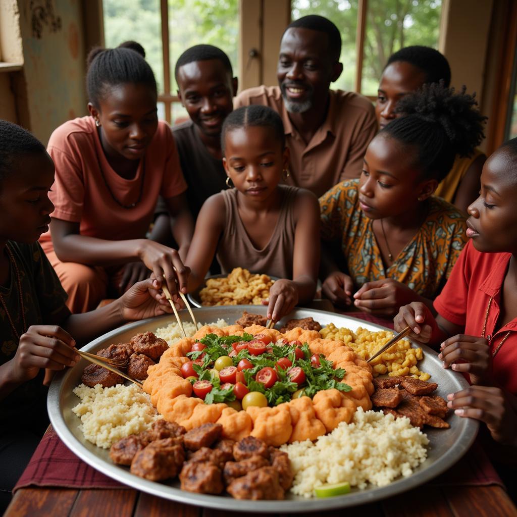 African Communal Meal