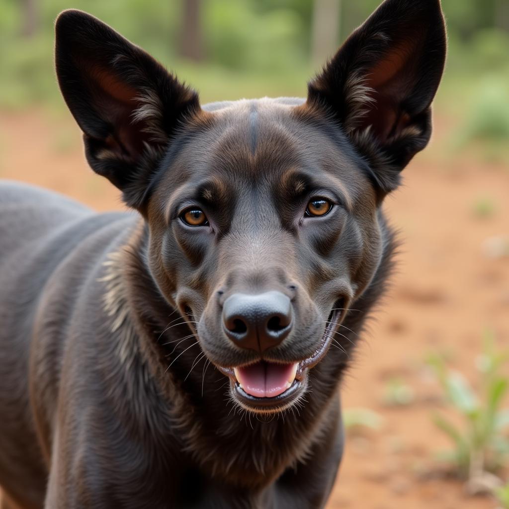 Portrait of an African Congo Dog