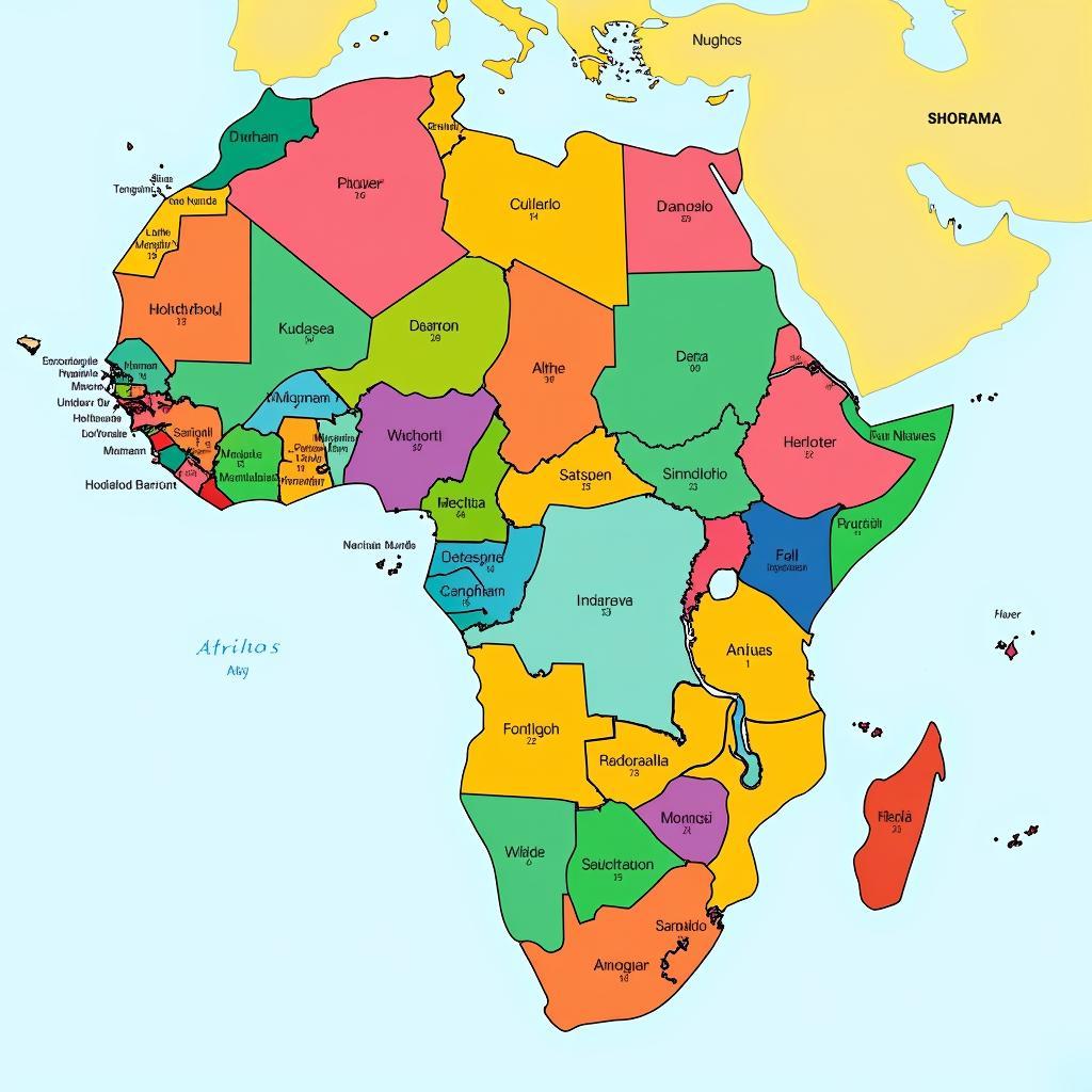 African Countries Political Map