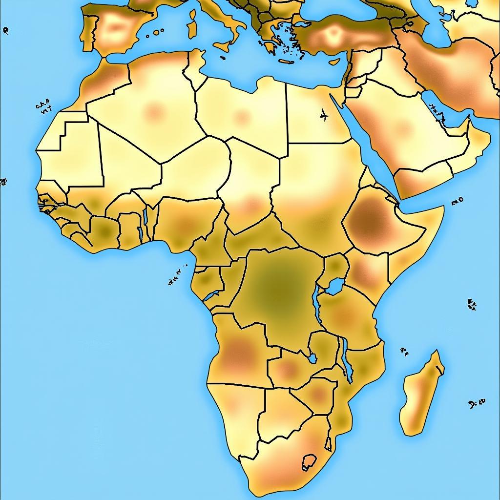 North African Countries Map