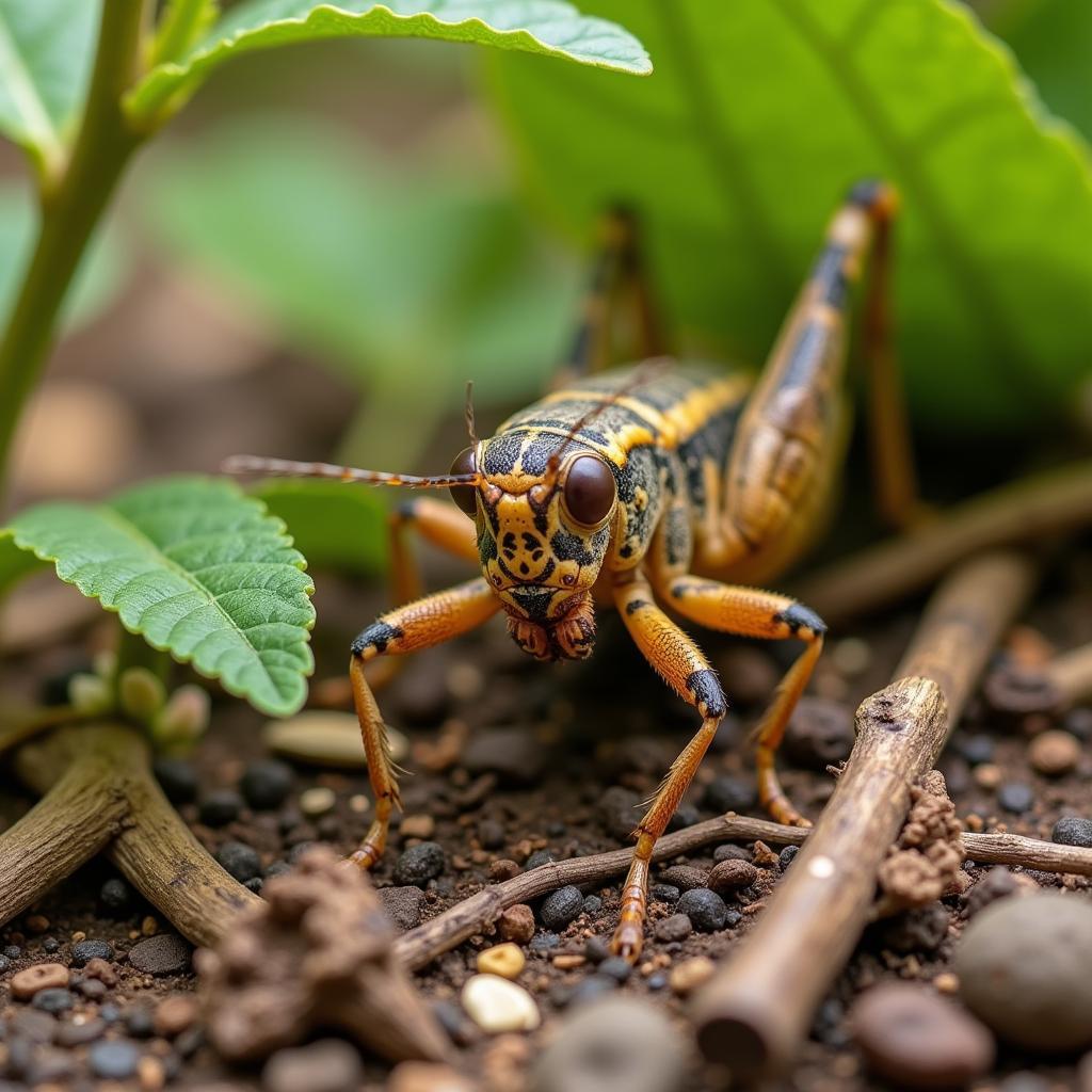 African Cricket Insect Habitat