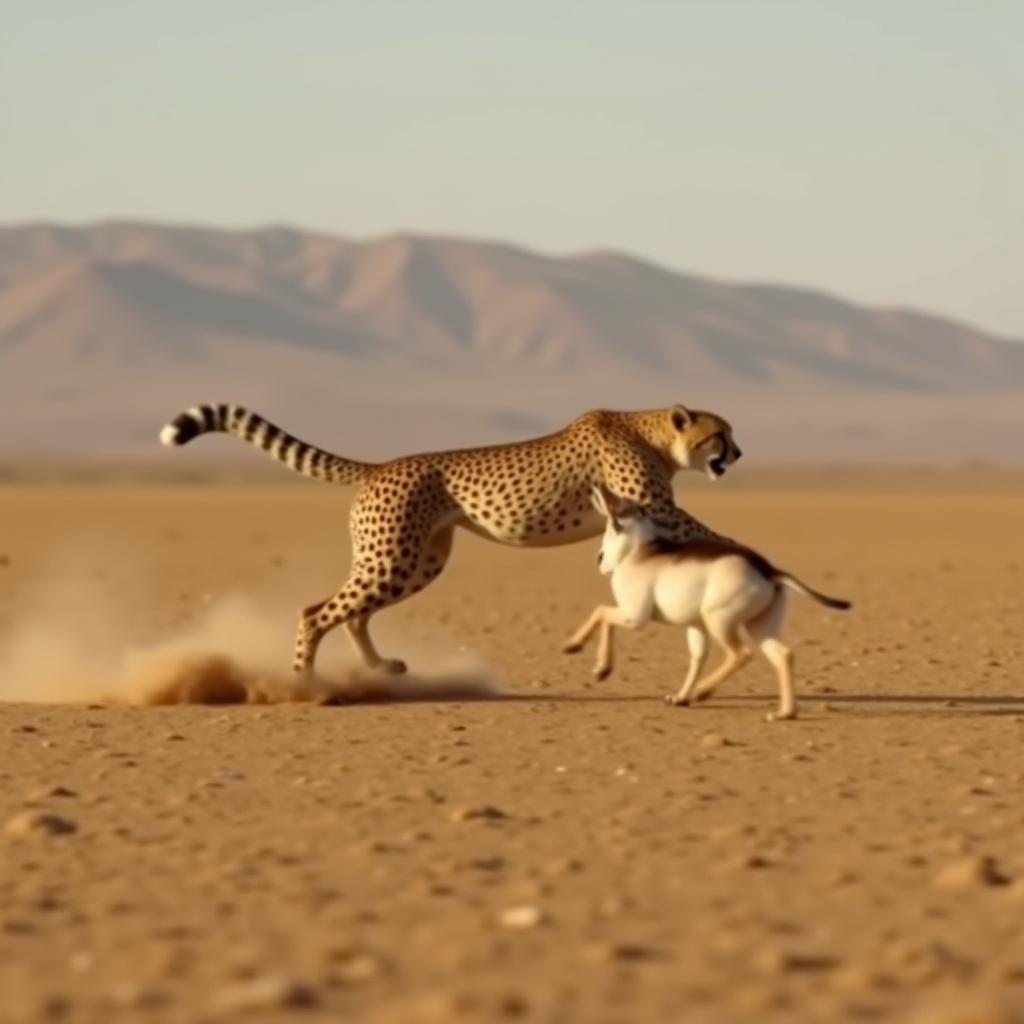 Predator and Prey in African Desert