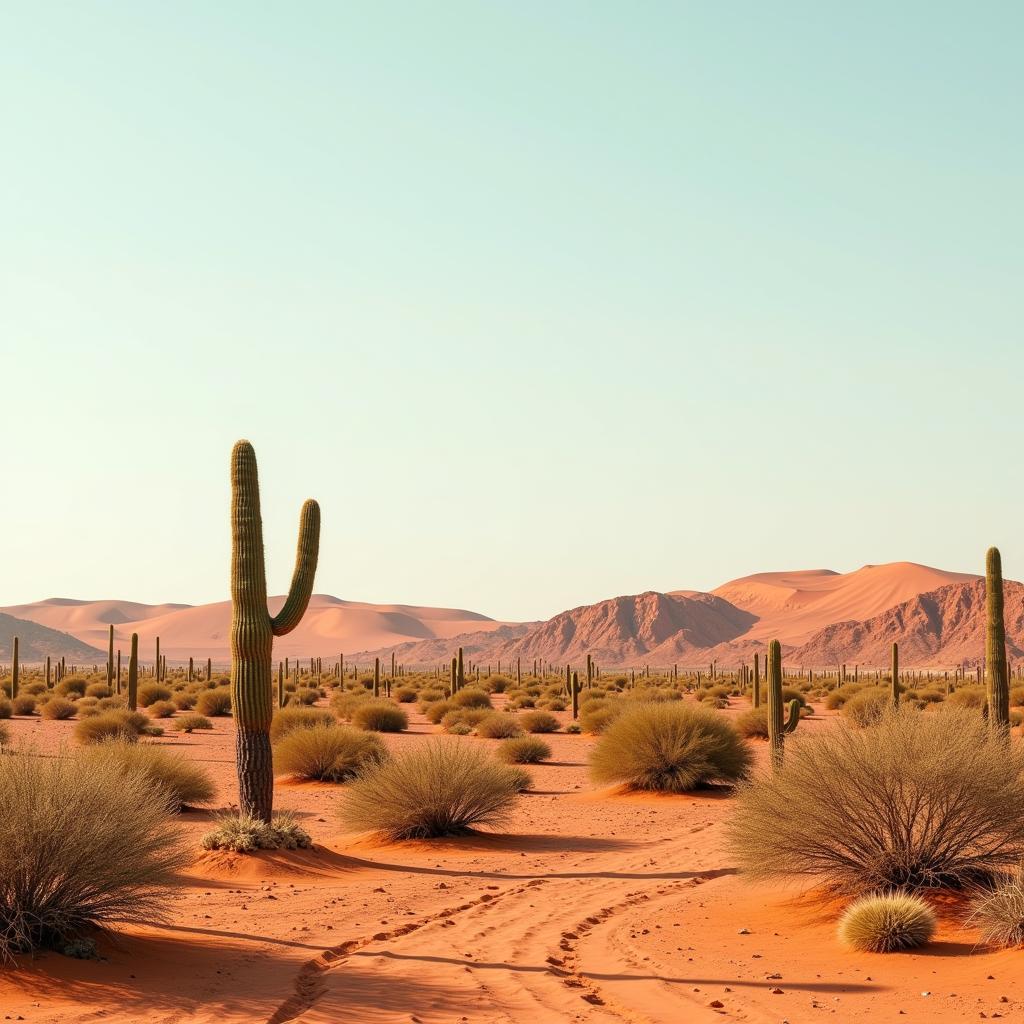 African Desert Climate and Vegetation