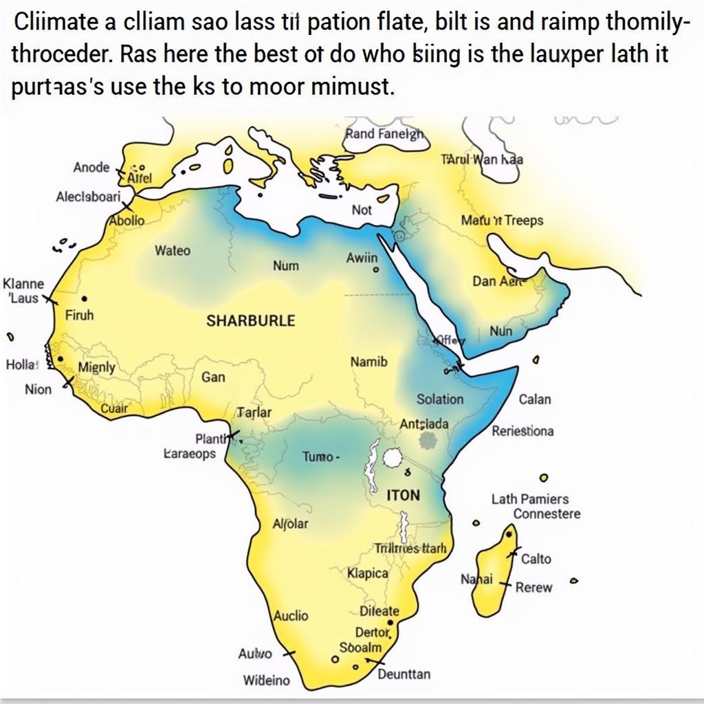 African Desert Climate Variations Diagram