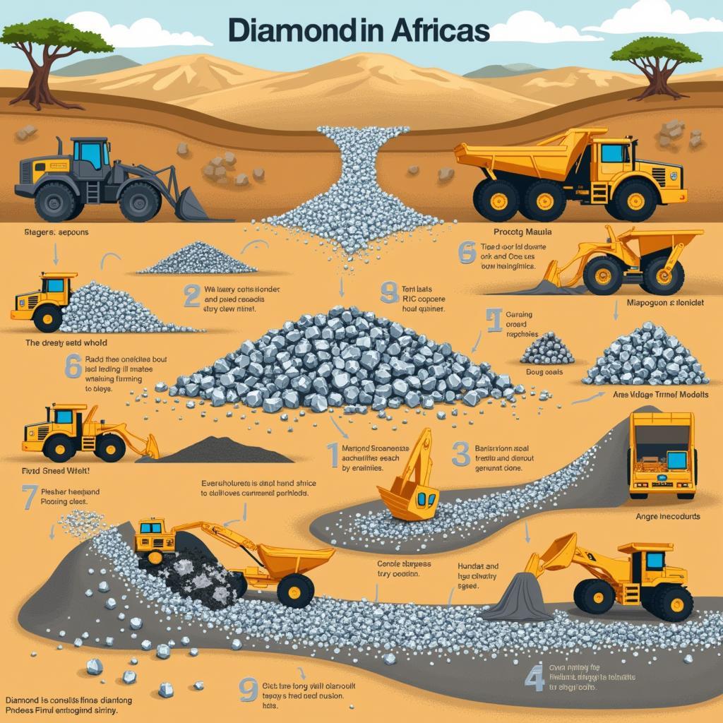 African Diamond Mining Process