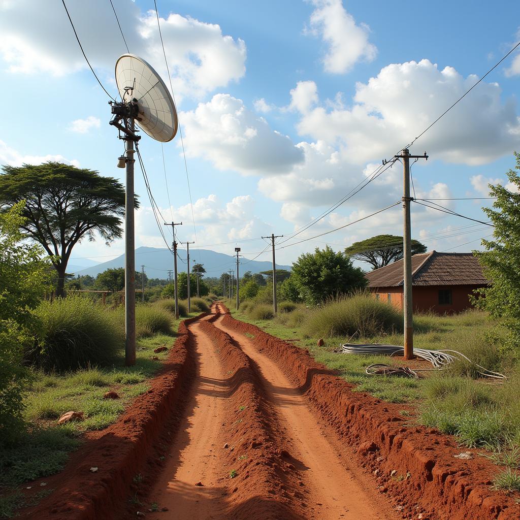 Connecting remote African communities through ICT infrastructure development.