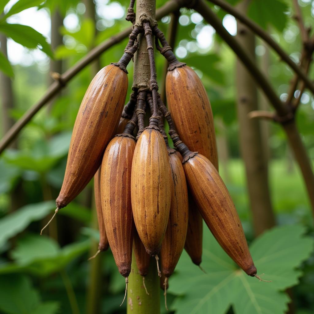 African Dream Herb Seed Pods: Large, distinctive seed pods containing the seeds used for dream enhancement.