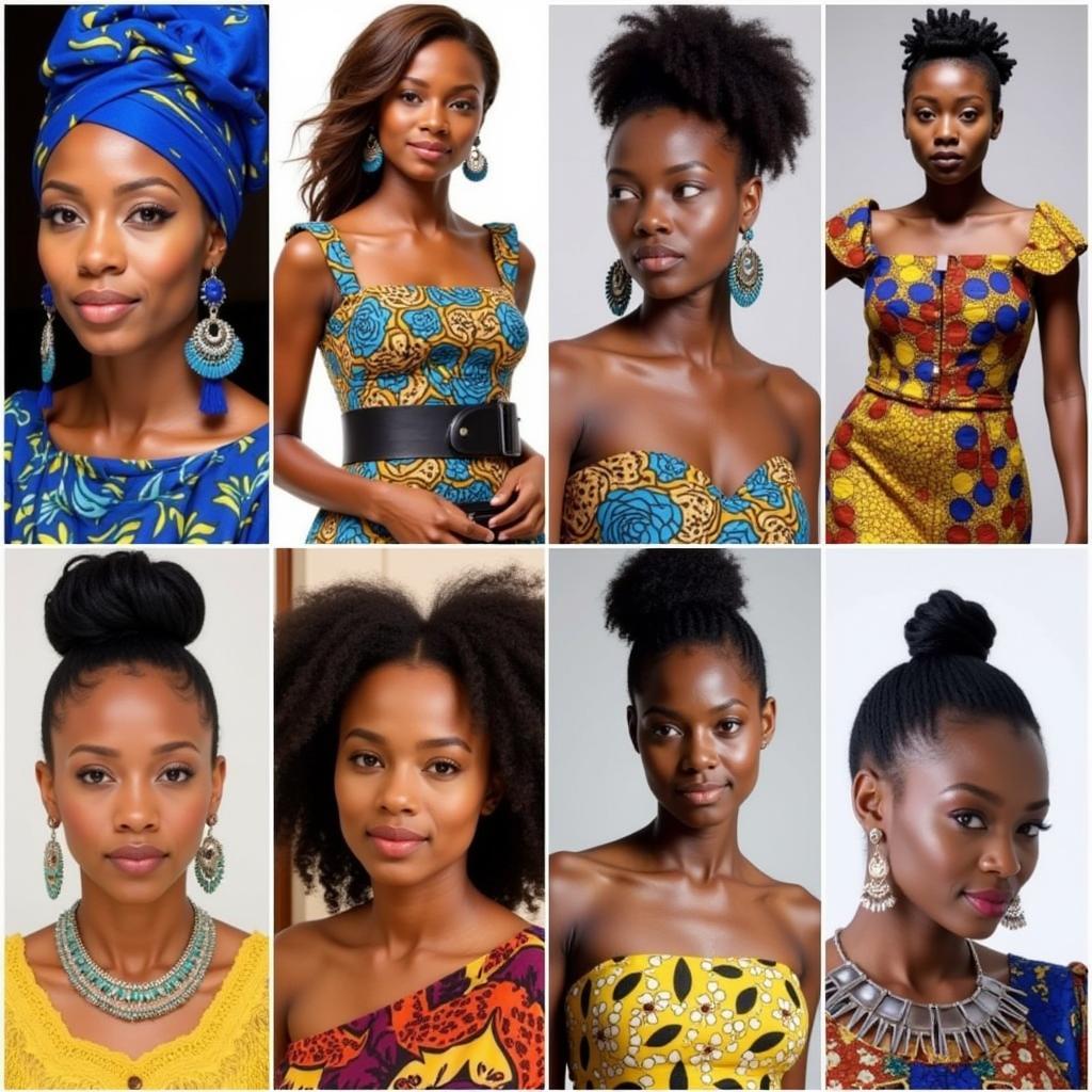 African Dress Styles 2017: Accessories and Hairstyles