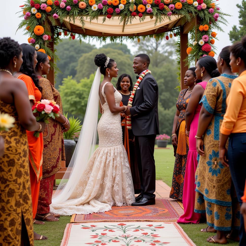 African-Indian Fusion Wedding Ceremony