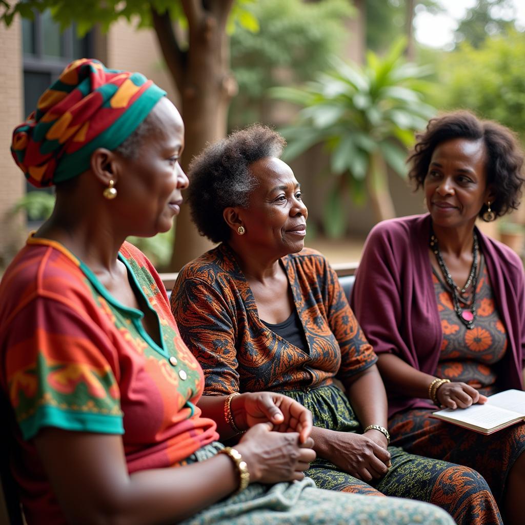 African Elder Women in a Community Setting