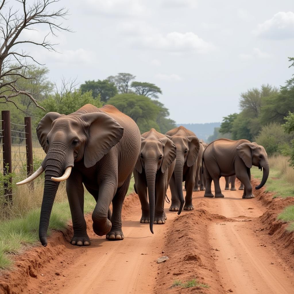 African Elephant Migration and Human-Wildlife Conflict