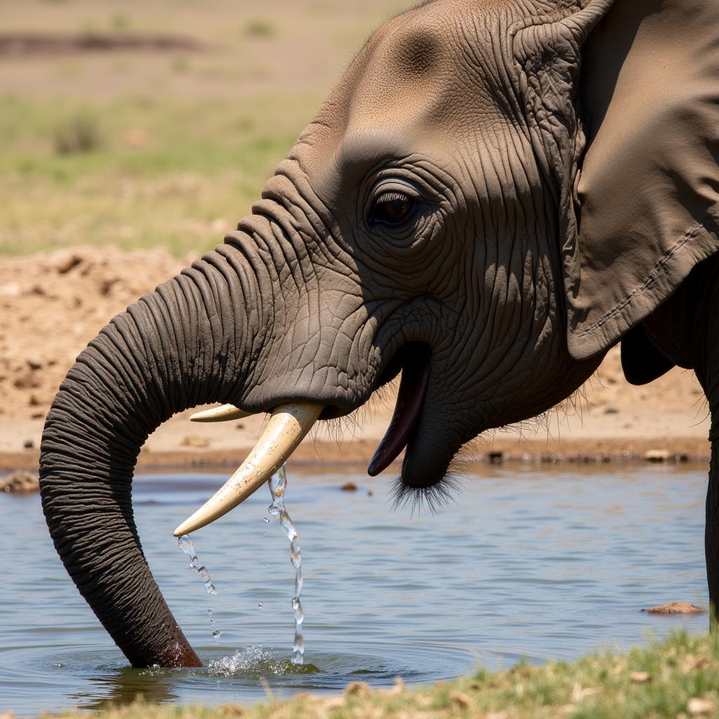 African Elephant Trunk Adaptation