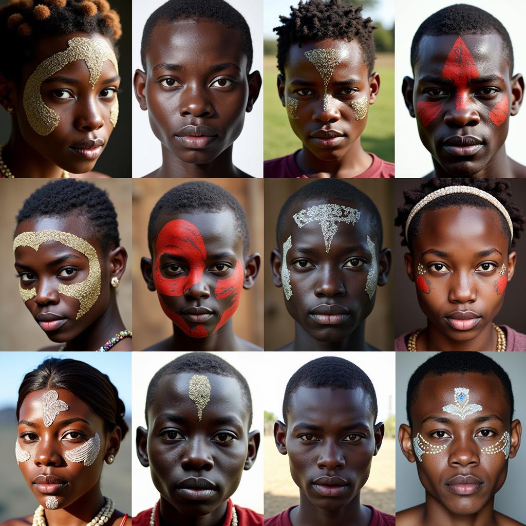 African Face Art and Cultural Significance