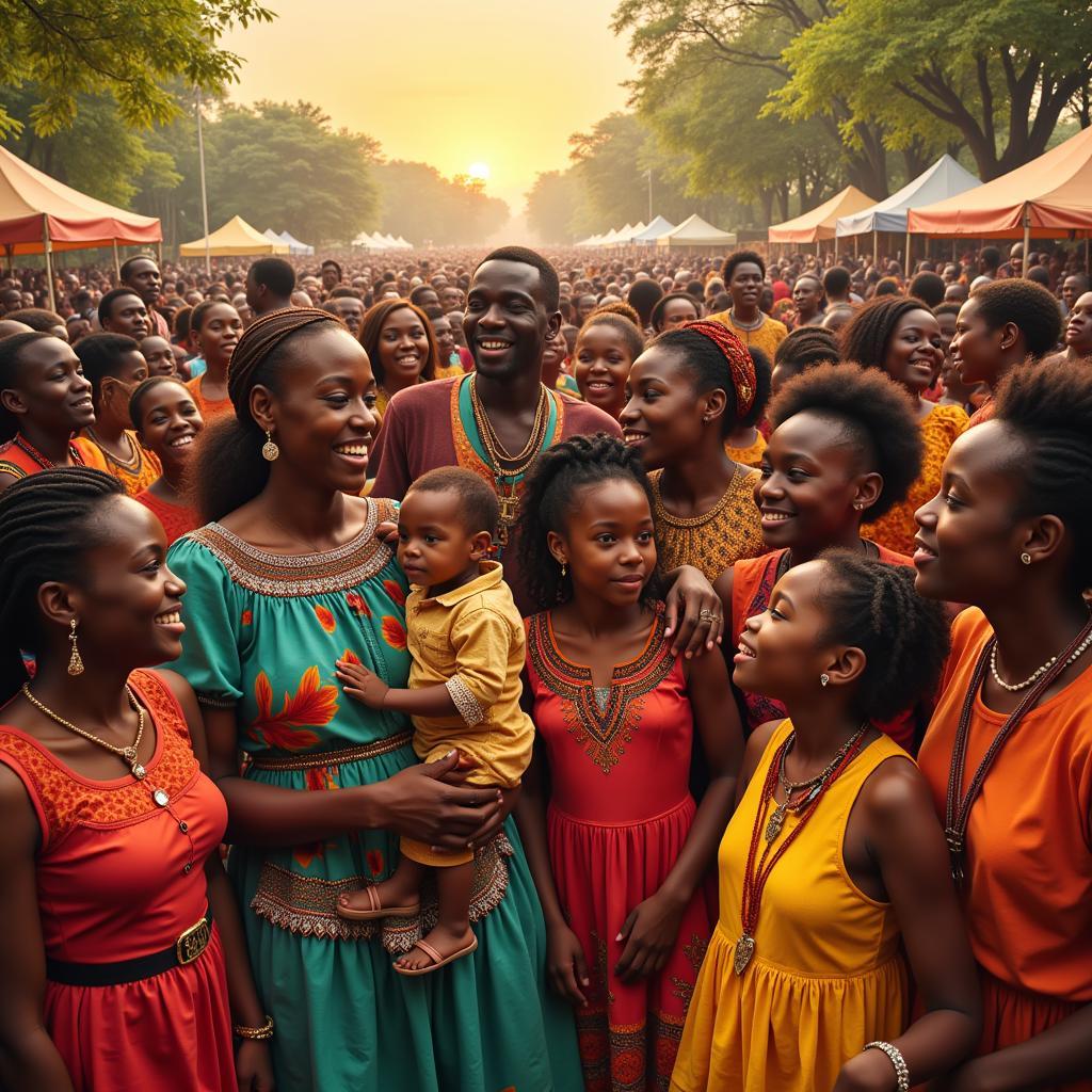 African Family Celebration