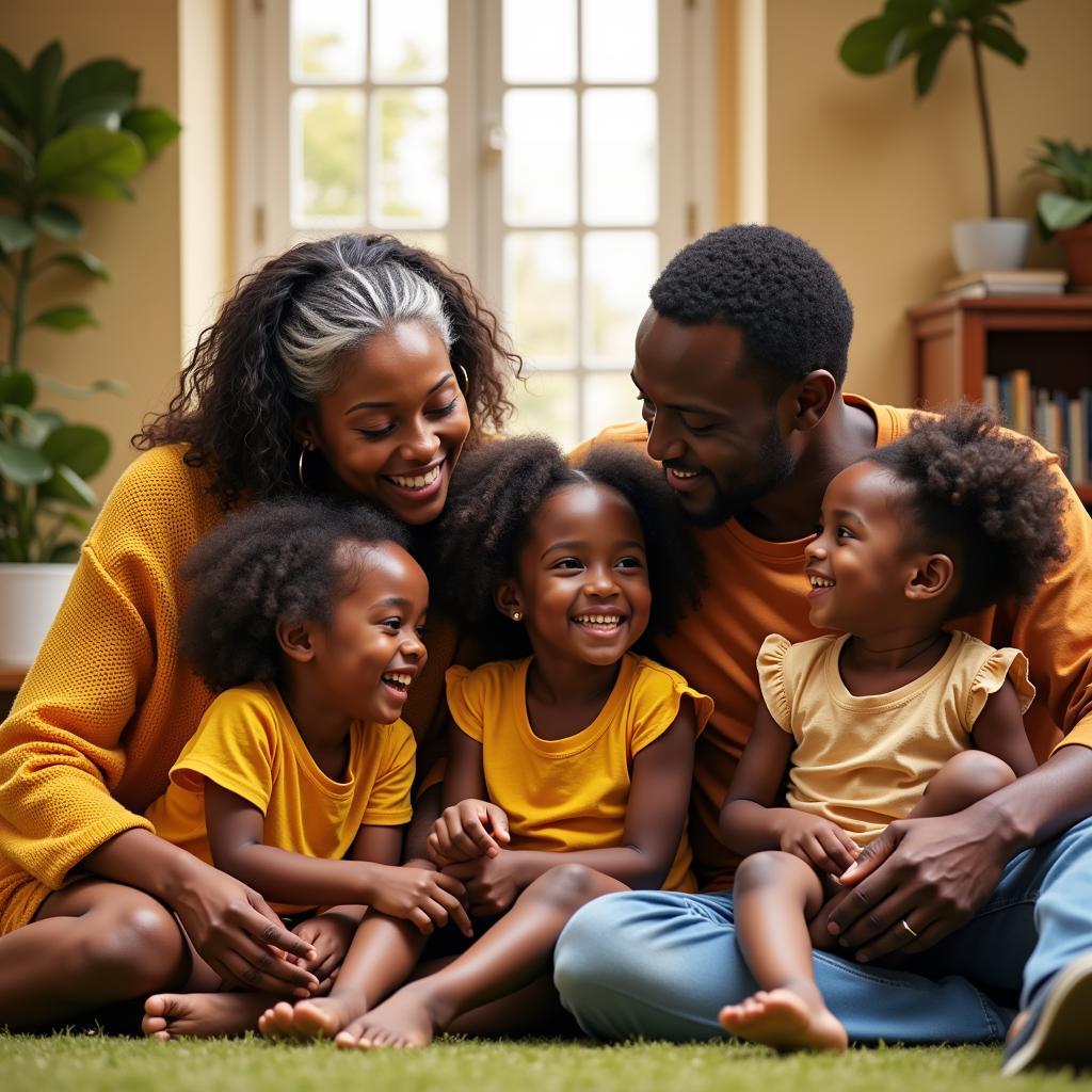 Strong and Supportive African Family Relationships