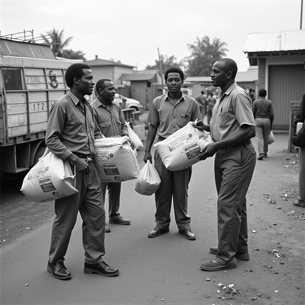 Aid Distribution during the African Famine 1984