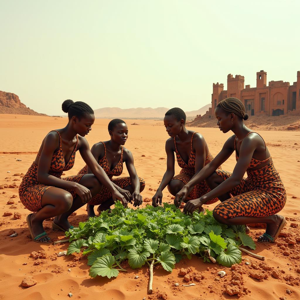 African Feminist Dystopia Environmental Challenges in The Desert Flower Context