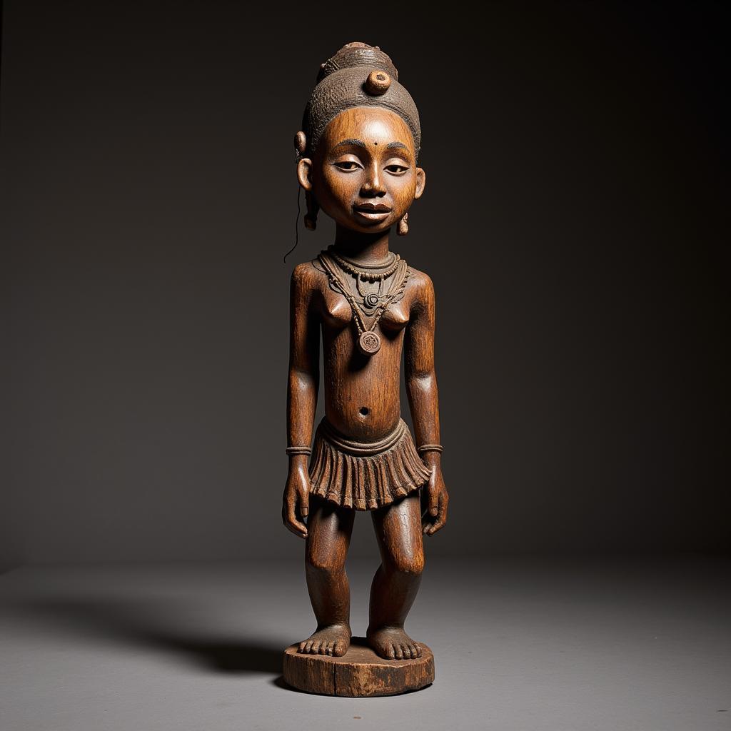 African Figure Carving Representing Tribal Identity