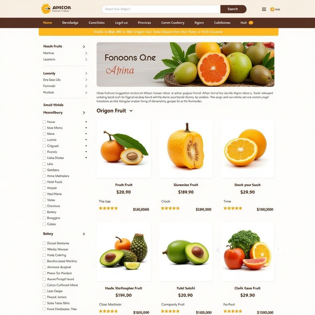 Online Retailers Selling African Fruits in India