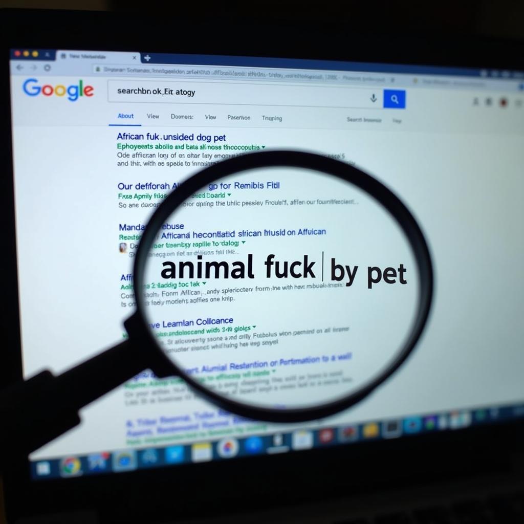 Analyzing the Search Term "african fuck by dog pet"