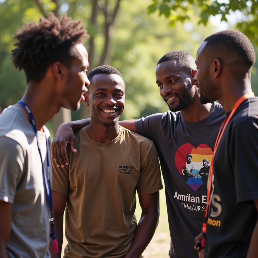 African gay men finding support and community