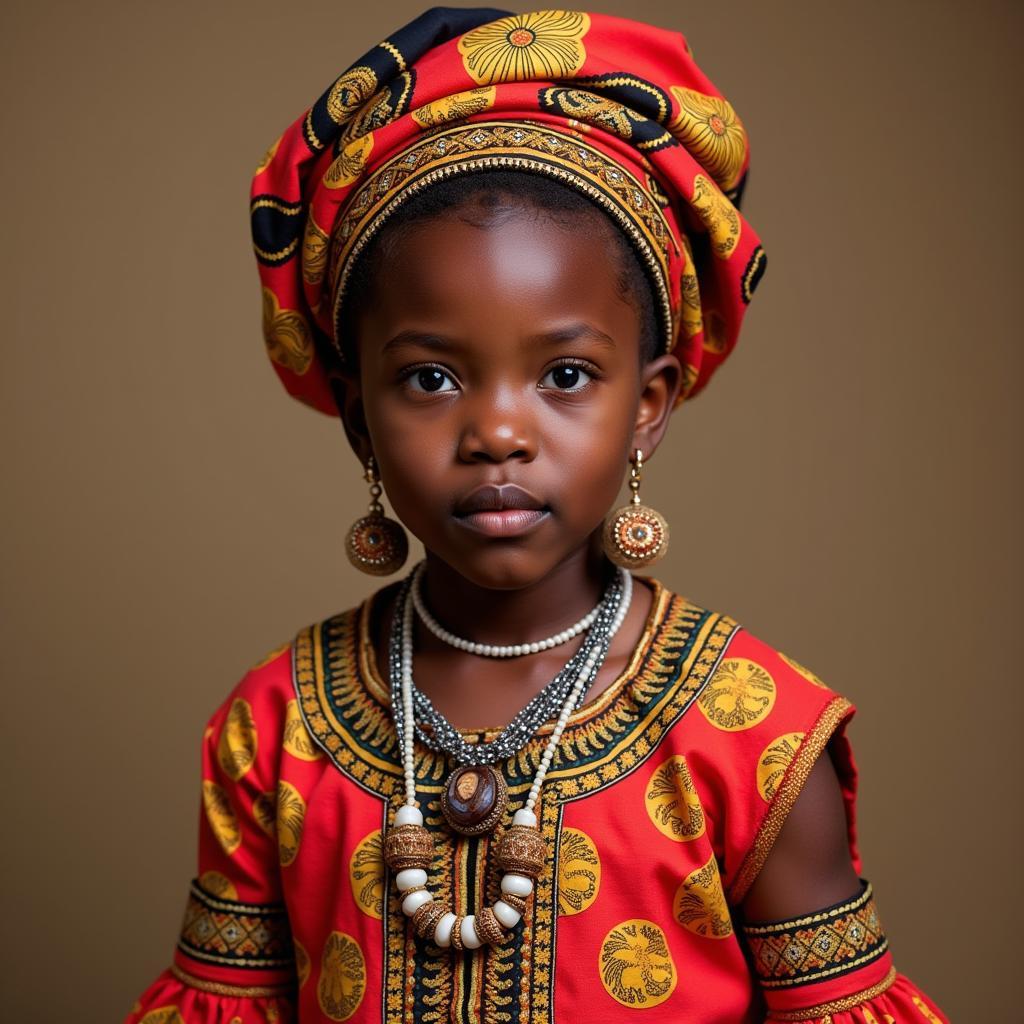 African Girl Showcasing Fashion in Nalasopara