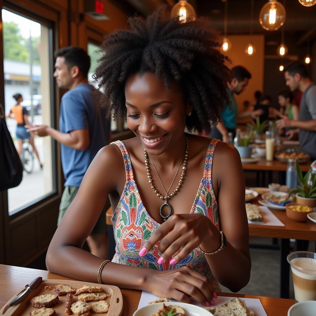 African women working in the tourism sector in Bangkok