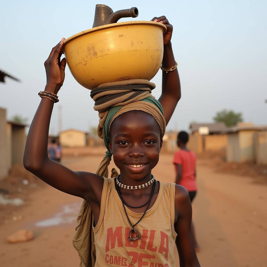 African Girls Facing Economic Hardship