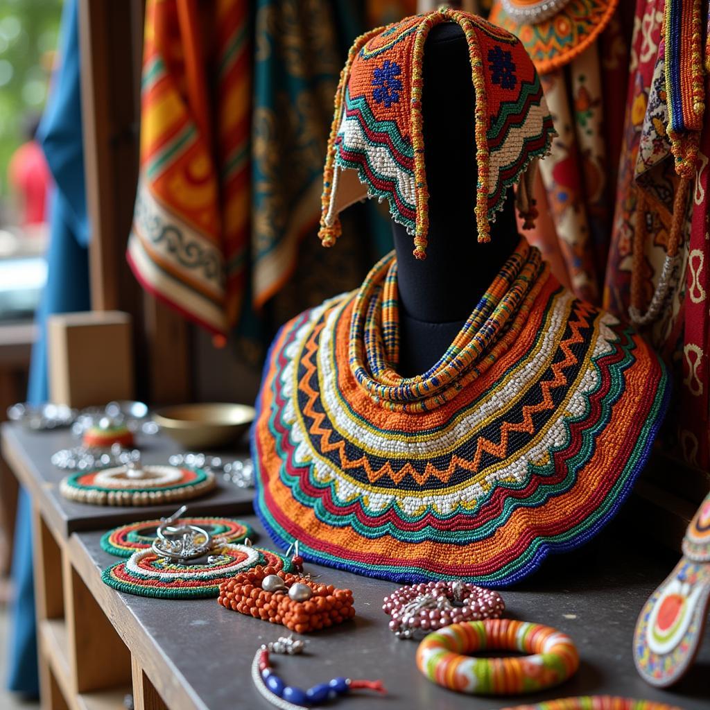 African Jewelry Display in Pune