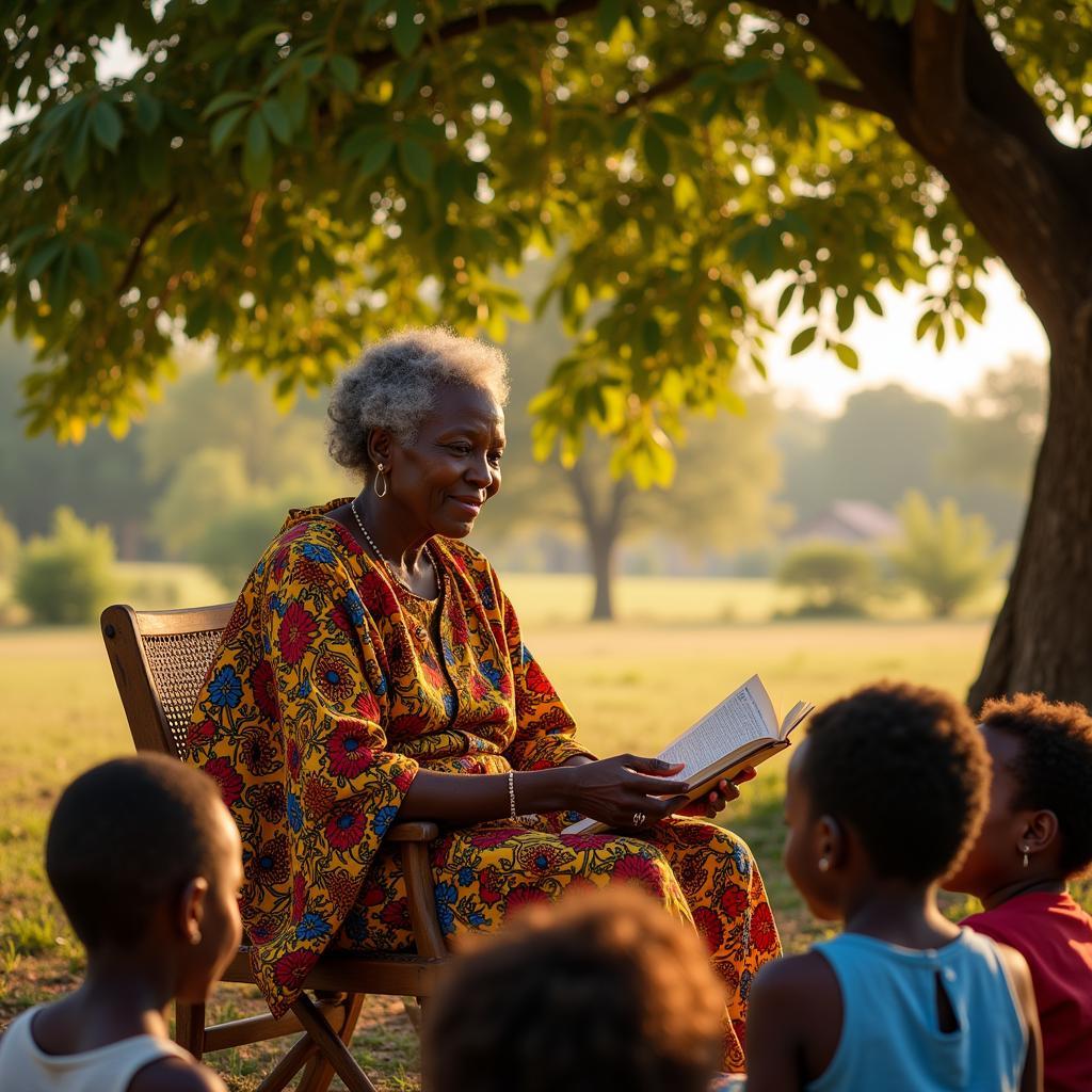 African Grandmother Storytelling in Ghana