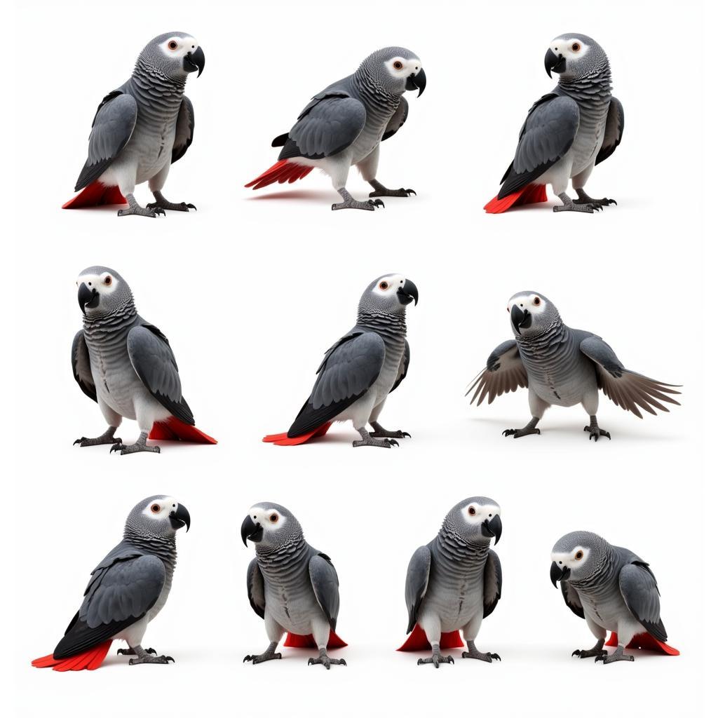 African Gray Parrot Body Language