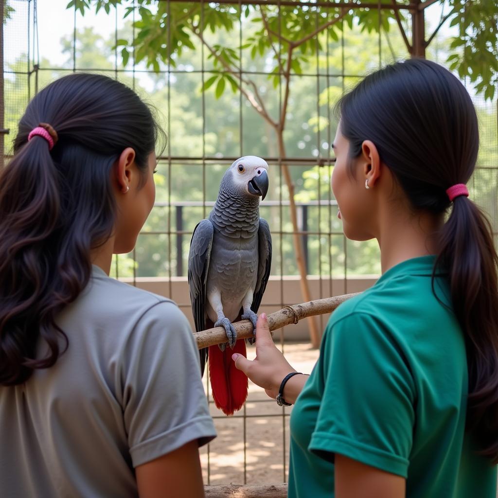 Meeting an African Grey Parrot Breeder in Chennai