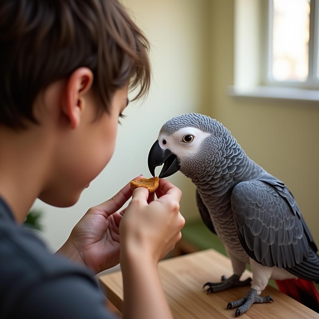 Bonding with your African Grey Parrot