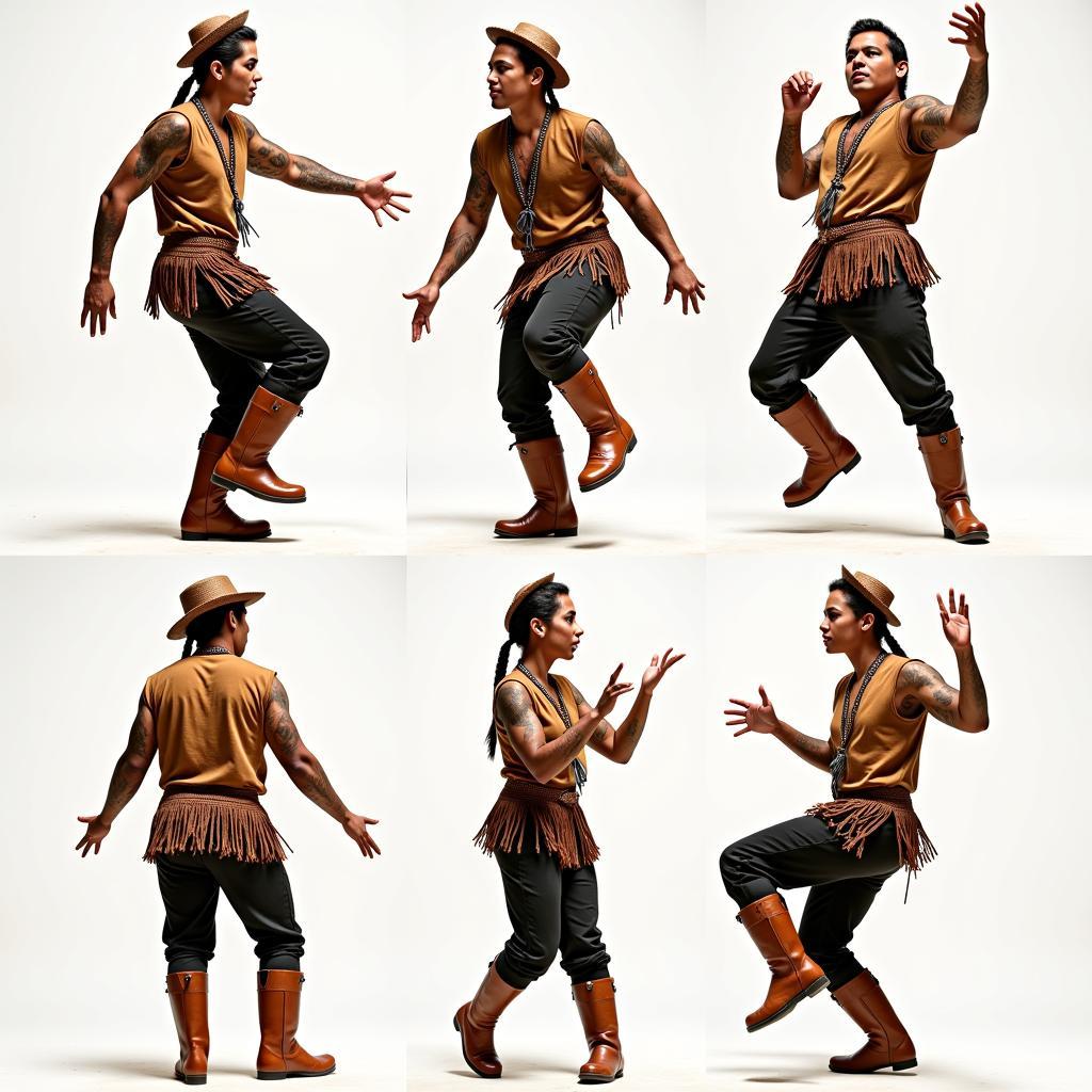 African Gumboot Dance Movements and Techniques