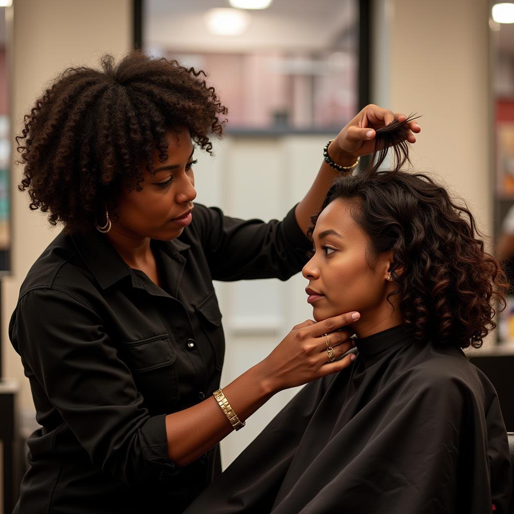 African Hair Salon Consultation in Newcastle