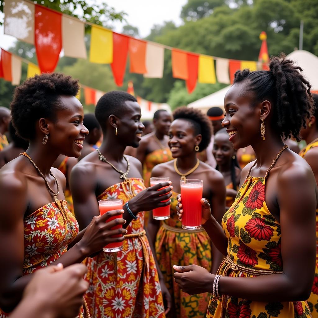 African Hibiscus Drink Celebration