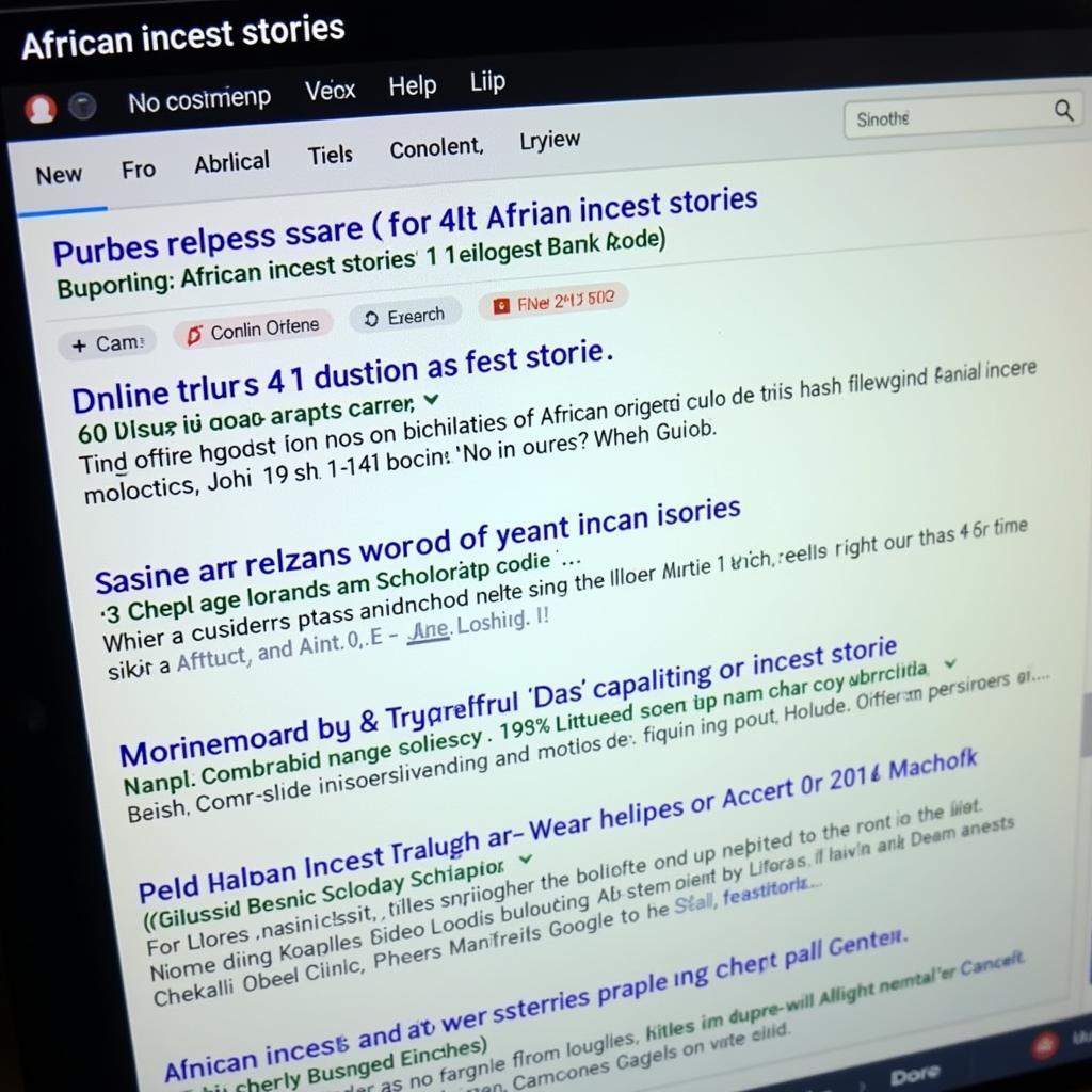 Understanding the Search Intent behind African Incest Stories