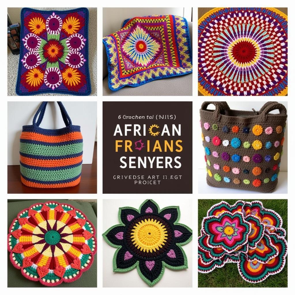 Various African Inspired Crochet Projects