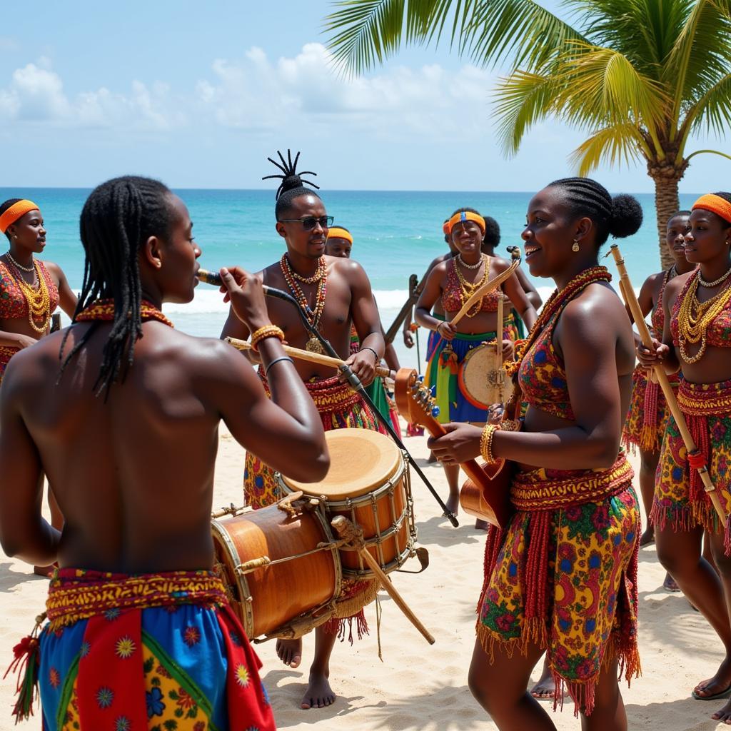 A vibrant music festival on an African island in the Indian Ocean