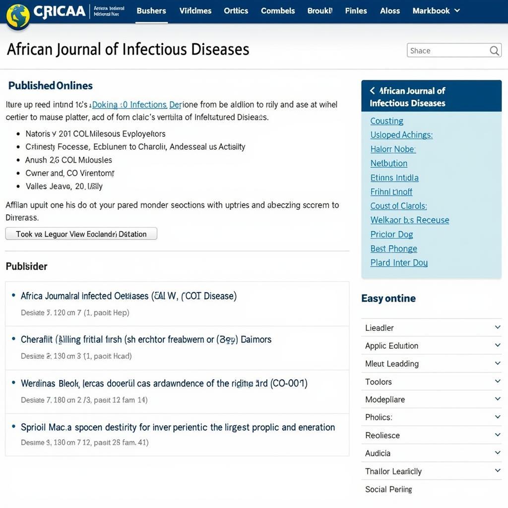 African Journal of Infectious Diseases Online Platform