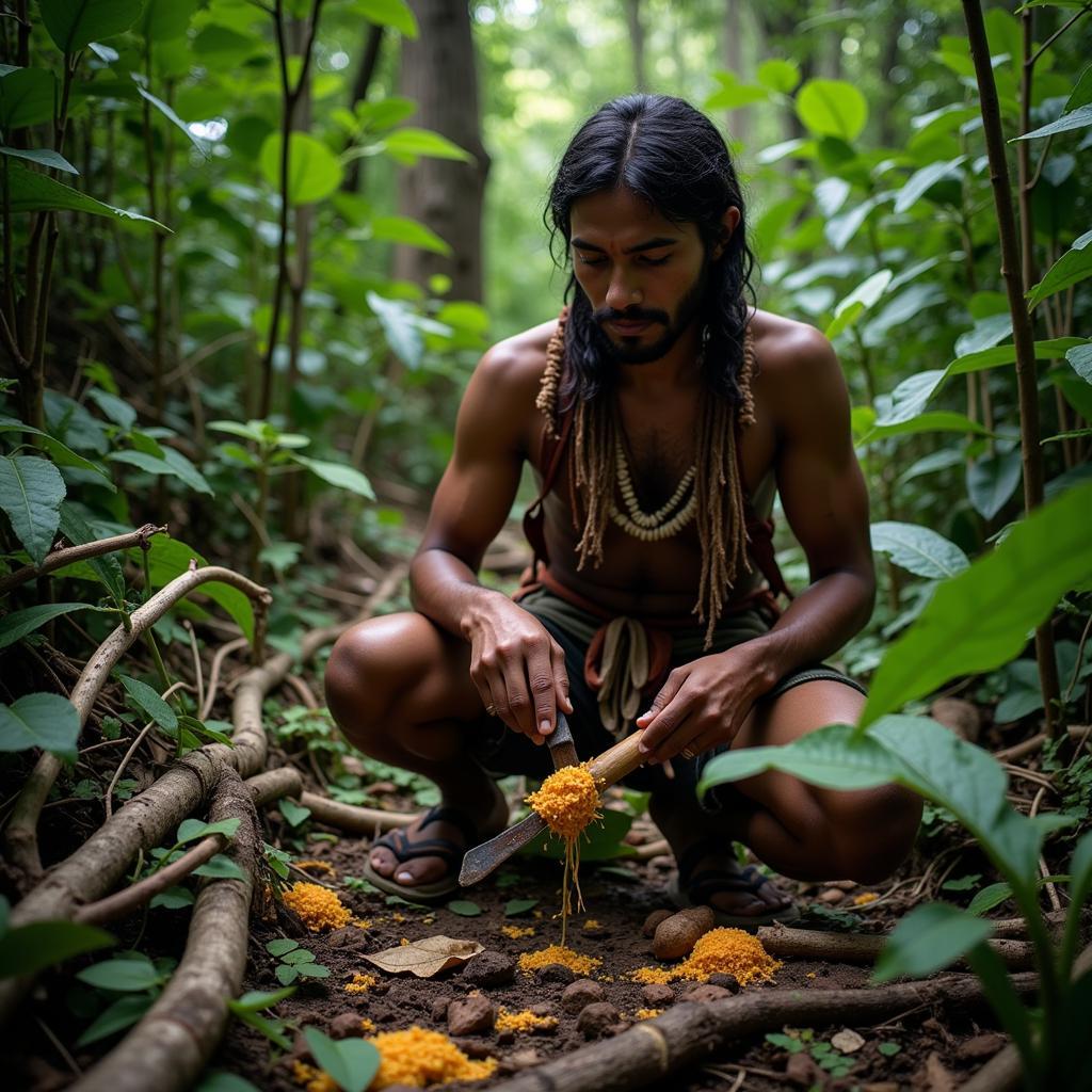 African Jungle Hunter-Gatherer