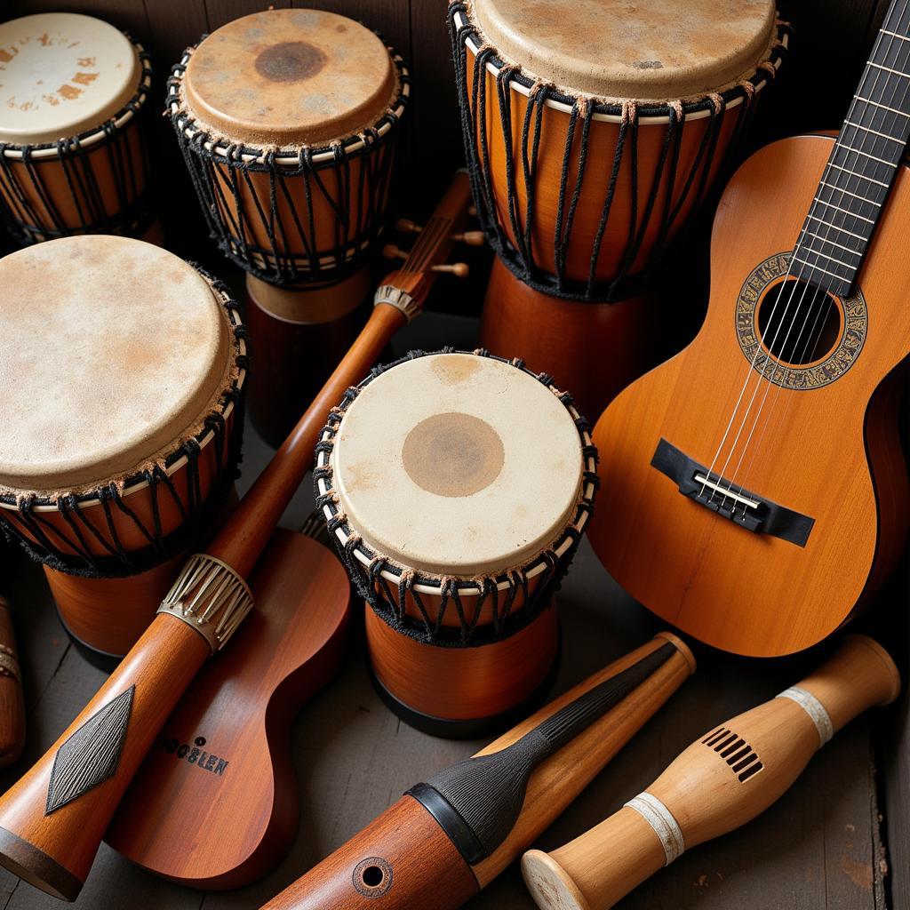 African Jungle Music Instruments