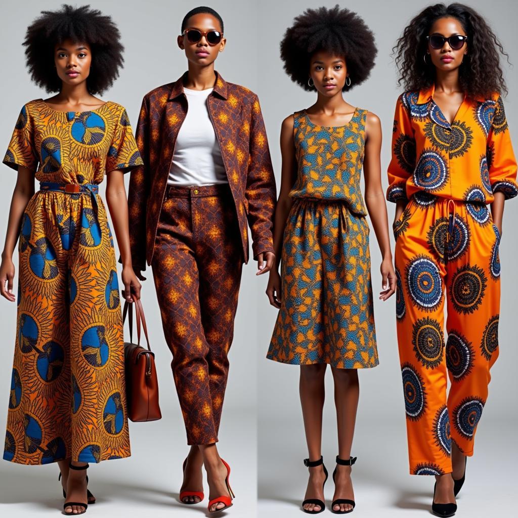 African Kanga Modern Fashion