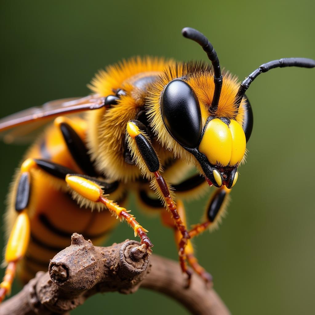 African Killer Bee Close-up