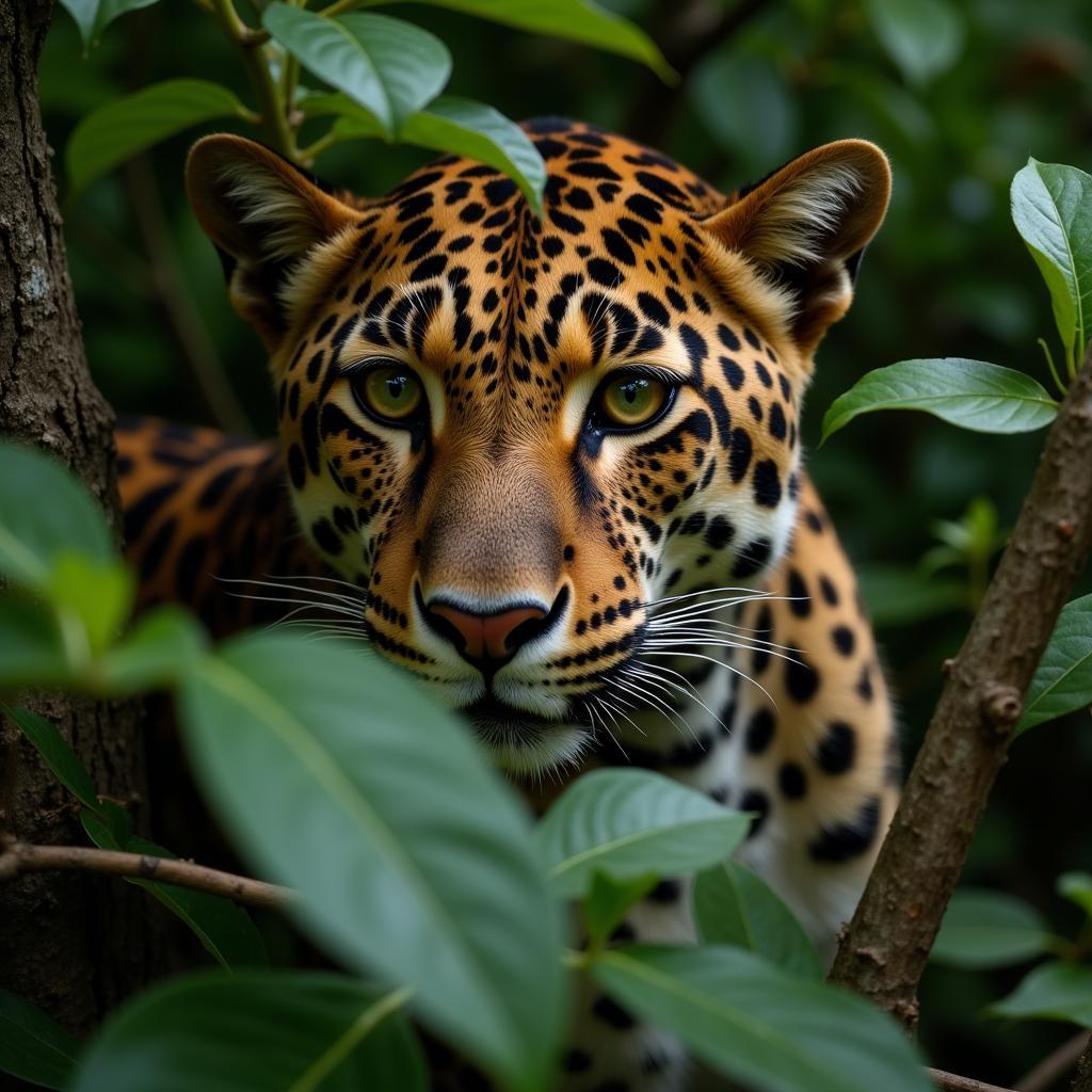 African Leopard Camouflage and Hunting